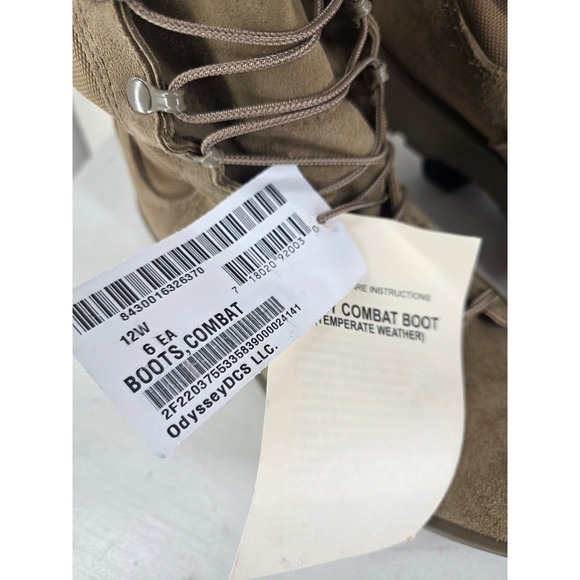 Altama Mens 12W Military Combat Boots GoreTex Vibram Coyote Tan SPE1C1-17-D-1082 - Picture 5 of 11